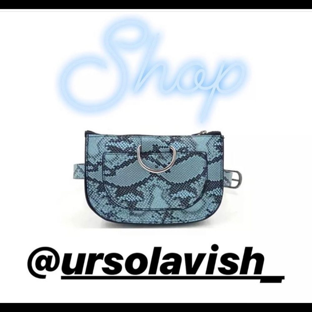 Snake skin fanny packs